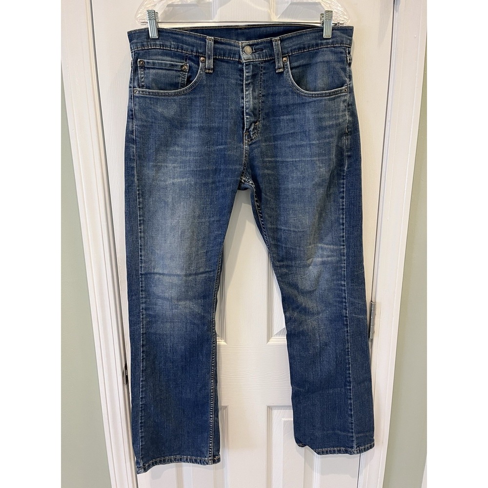 Levi's‎ 527 Boot Cut Jeans Mens 34 X 30 Cowboy Ranch Rodeo Whiskering Med Wash